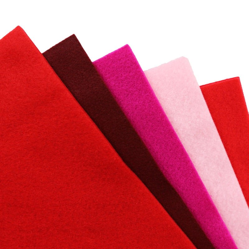 Filc dekoracyjny Folia Paper Bringmann A4 10 ark - MIX  czerwony 02