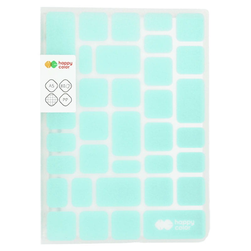 Kołobrulion Happy Color Trendy 80 g A5 80 ark. zielony kratka