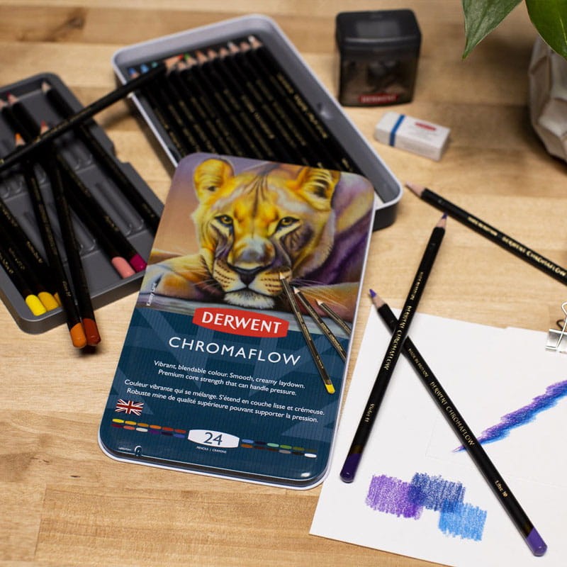 Zestaw kredek Derwent Chromaflow 24 szt.