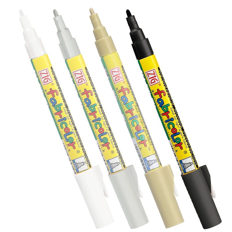 Pisak do tkanin Fabricolor Kuretake - 2 mm, czarny