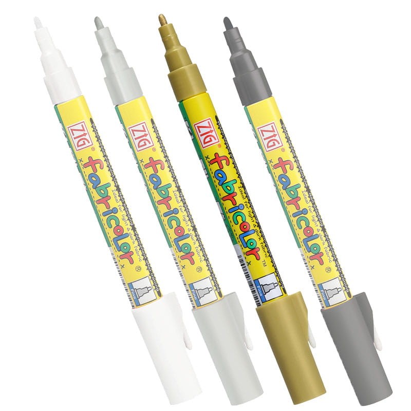 Pisak do tkanin Fabricolor Kuretake - 2 mm, złoty