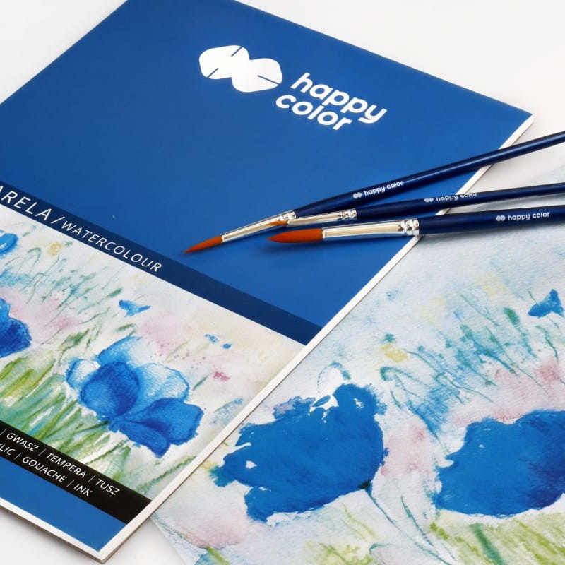 Blok do akwareli Happy Color Maki - A3, 250 g, 10 ark.