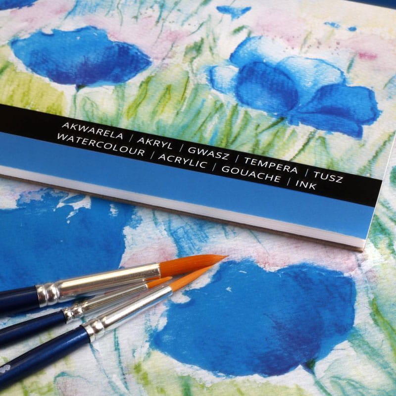 Blok do akwareli Happy Color Maki - A3, 250 g, 10 ark.