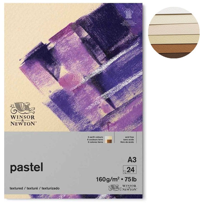 Blok do pasteli EARTH Winsor & Newton A3, 160 g, 24 ark