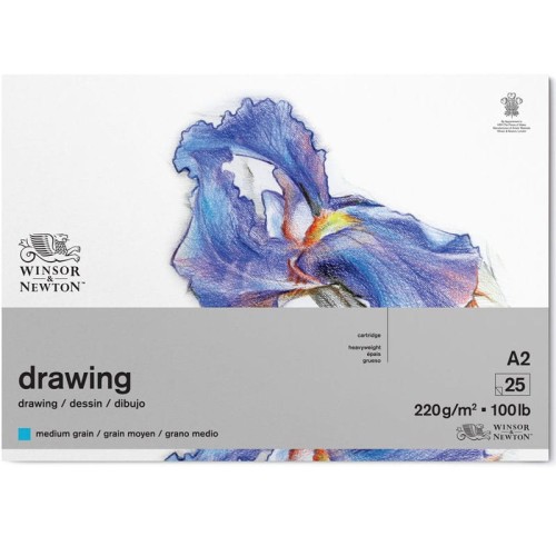 Blok do rysunku Winsor & Newton Drawing Medium - A2, 220 g, 25 ark.