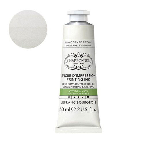 Farba graficzna zmywalna wodą Charbonnel 60 ml S2 - Snow White