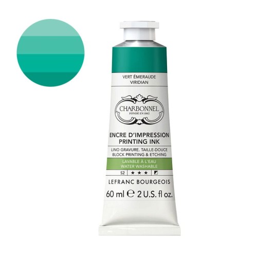 Farba graficzna zmywalna wodą Charbonnel 60 ml S2 - Viridian