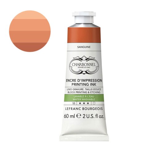 Farba graficzna zmywalna wodą Charbonnel 60 ml S3 - Sanguine