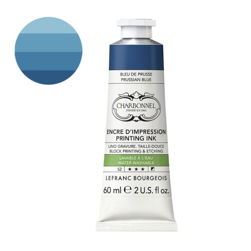 Farba graficzna zmywalna wodą Charbonnel 60 ml S2 - Prussian Blue