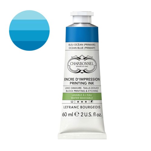 Farba graficzna zmywalna wodą Charbonnel 60 ml S2 - Ocean Blue