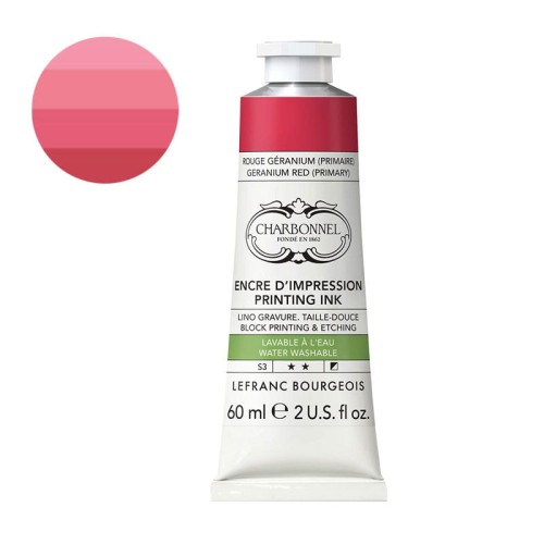 Farba graficzna zmywalna wodą Charbonnel 60 ml S3 - Geranium Red