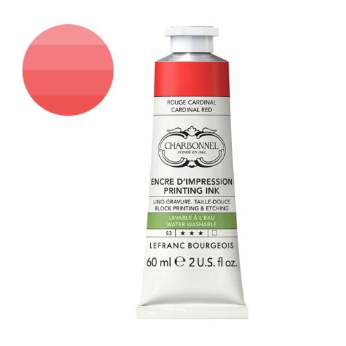 Farba graficzna zmywalna wodą Charbonnel 60 ml S3 - Cardinal Red