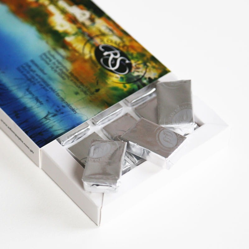 ZESTAW AKWARELI AQUARIUS ADAM PAPKE W KOSTKACH 12 SZT