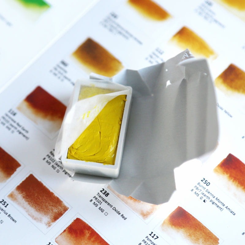 Zestaw akwareli Aquarius Artur Przybysz w kostkach 12 szt 06