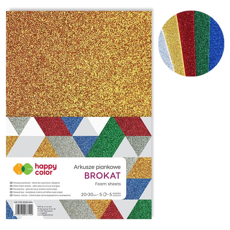 Arkusze piankowe Happy Color 20x30 cm - BROKAT