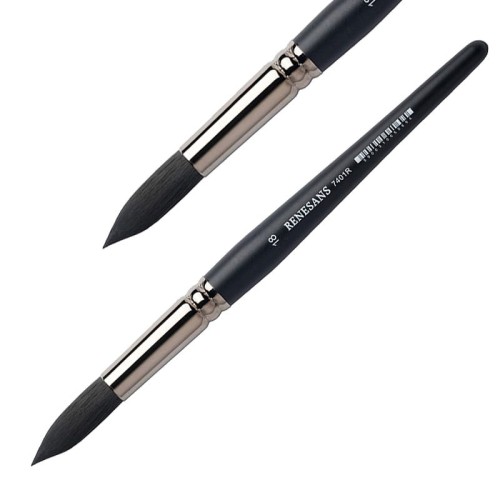 Pędzel Renesans 7401R - 18 -  imitacja wiewiórki okrągły