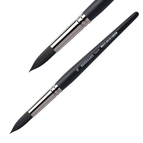 Pędzel Renesans 7401R - 16 -  imitacja wiewiórki okrągły