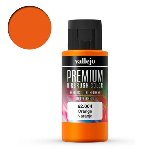 Farba akrylowa Vallejo do aerografu Premium 60 ml - 004 Oranż