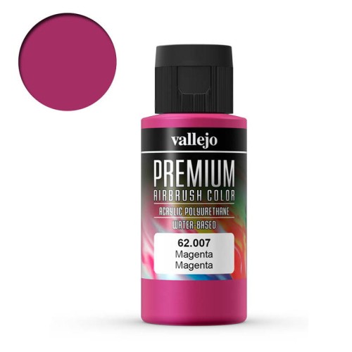 Farba akrylowa do aerografu Vallejo Premium 60 ml - 007 Magenta