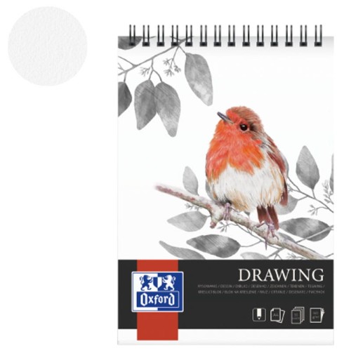 Blok rysunkowy Oxford - A4, 160 g, 50 ark, spirala 