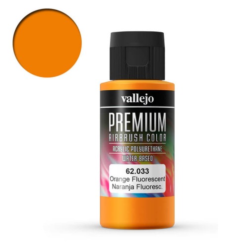 Farba akrylowa do aerografu Vallejo Premium 60 ml - 033 Oranż Fluo