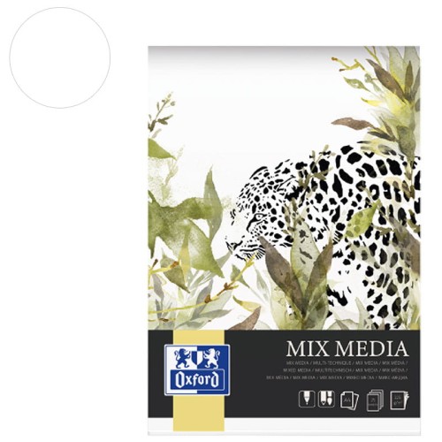 Blok Mix Media Oxford - A4, 225 g, 25 ark.