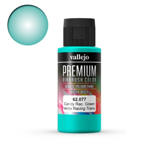 Farba akrylowa do aerografu Vallejo Premium 60 ml - 077 Zielony Cukierkowy