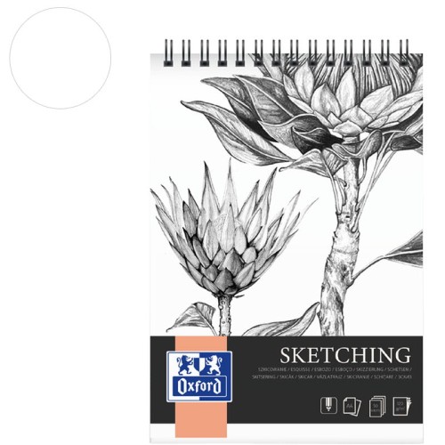 Blok do szkicu Oxford - A4, 120 g, 50 ark., spirala