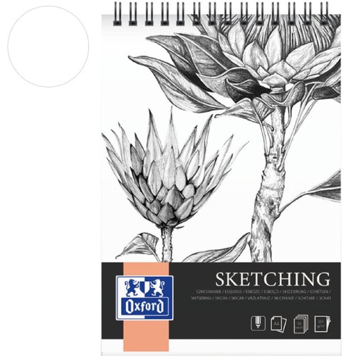 Blok na spirali do szkicu Oxford - A3, 120 g, 50 ark., spirala