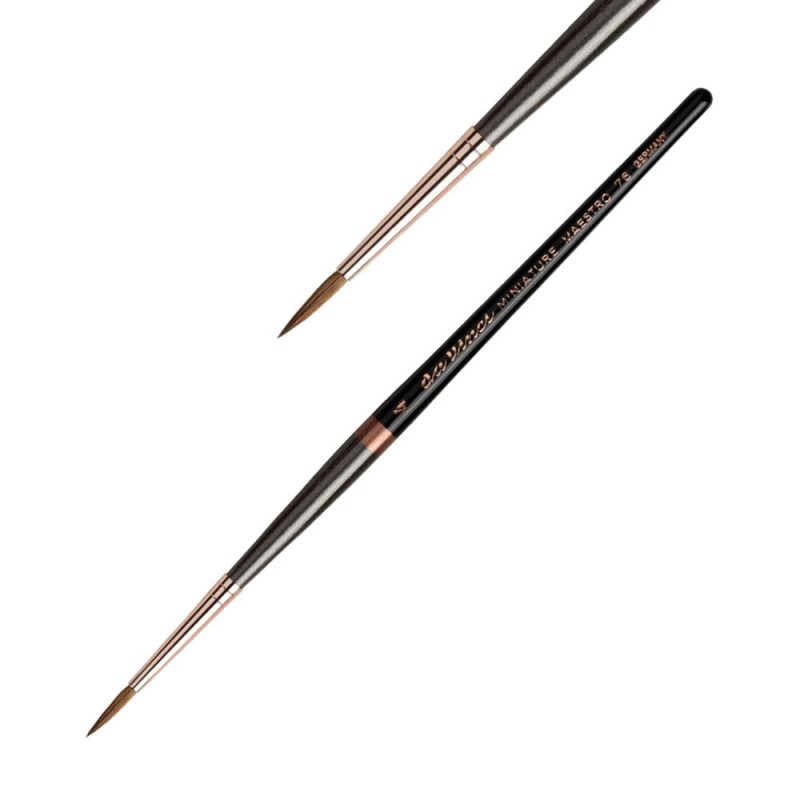 Pędzel naturalny da Vinci Miniature - Maestro 76 Kolinsky Red Sable - 4 - short & pointed 01