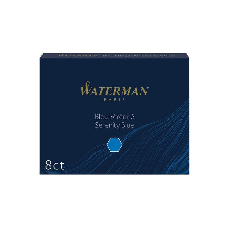 Naboje do pióra Waterman - 8 szt niebieskie