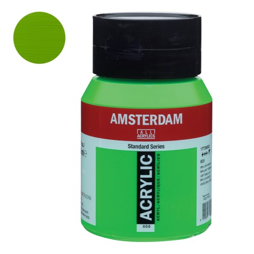 Farba akrylowa Amsterdam Acrylic 500 ml - 605 Brilliant Green