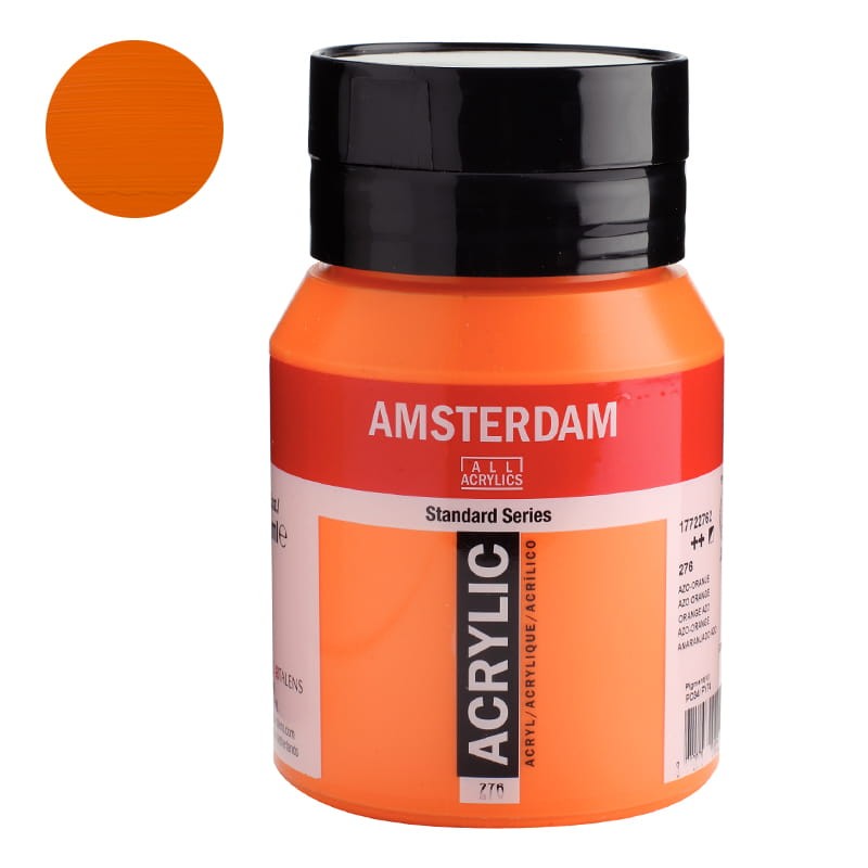 Farba akrylowa Amsterdam Acrylic - 500 ml 276 Azo Orange
