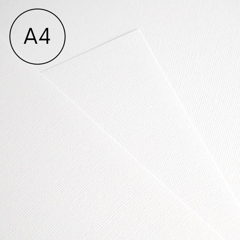 Papier ozdobny len biały A4, 230 g, 20 szt. 02
