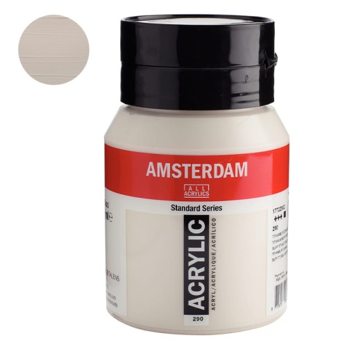 Farba akrylowa Amsterdam Acrylic 500 ml - 290 Titanium Buff Deep