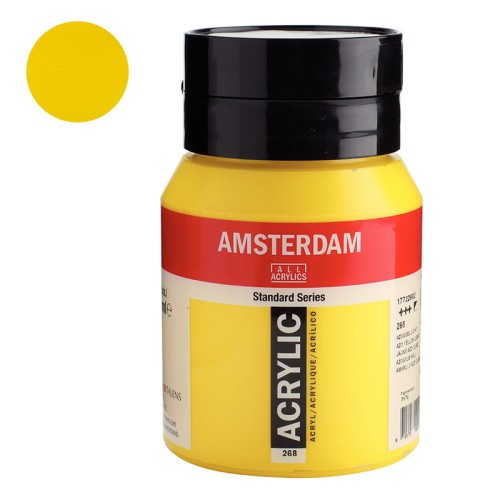 Farba akrylowa Amsterdam Acrylic 500 ml - 268 Azo Yellow Light