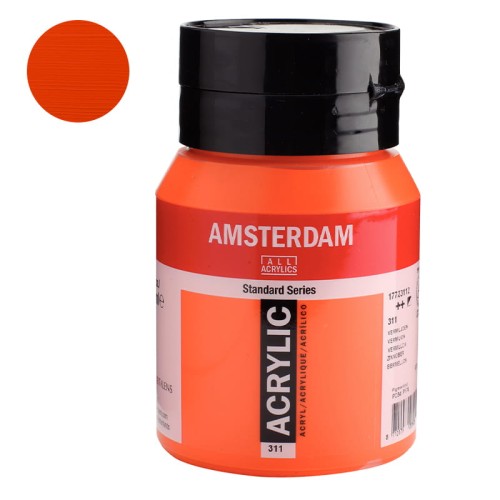Farba akrylowa Amsterdam Acrylic 500 ml - 311 Vermilion