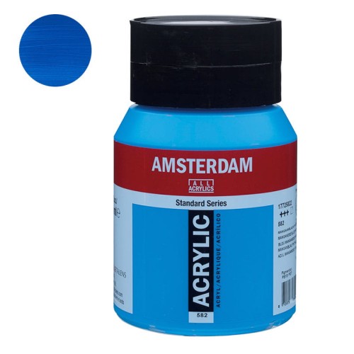 Farba akrylowa Amsterdam Acrylic 500 ml - 582 Manganese Blue Phthalo