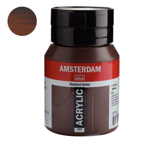 Farba akrylowa Amsterdam Acrylic 500 ml - 409 Burnt Umber