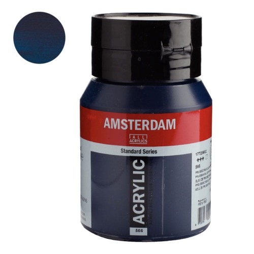 Farba akrylowa Amsterdam Acrylic 500 ml - 566 Prussian Blue