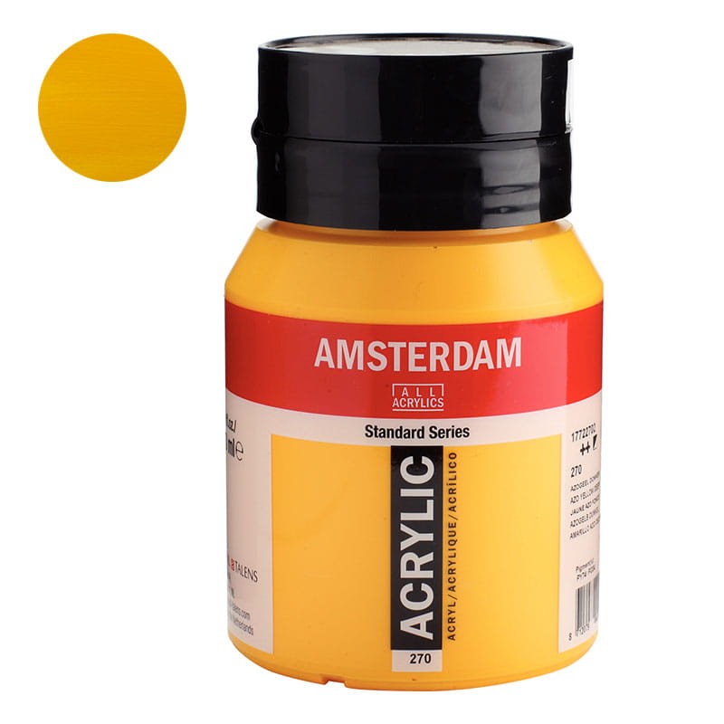 Farba akrylowa Amsterdam Acrylic 500 ml - 270 Azo Yellow Deep