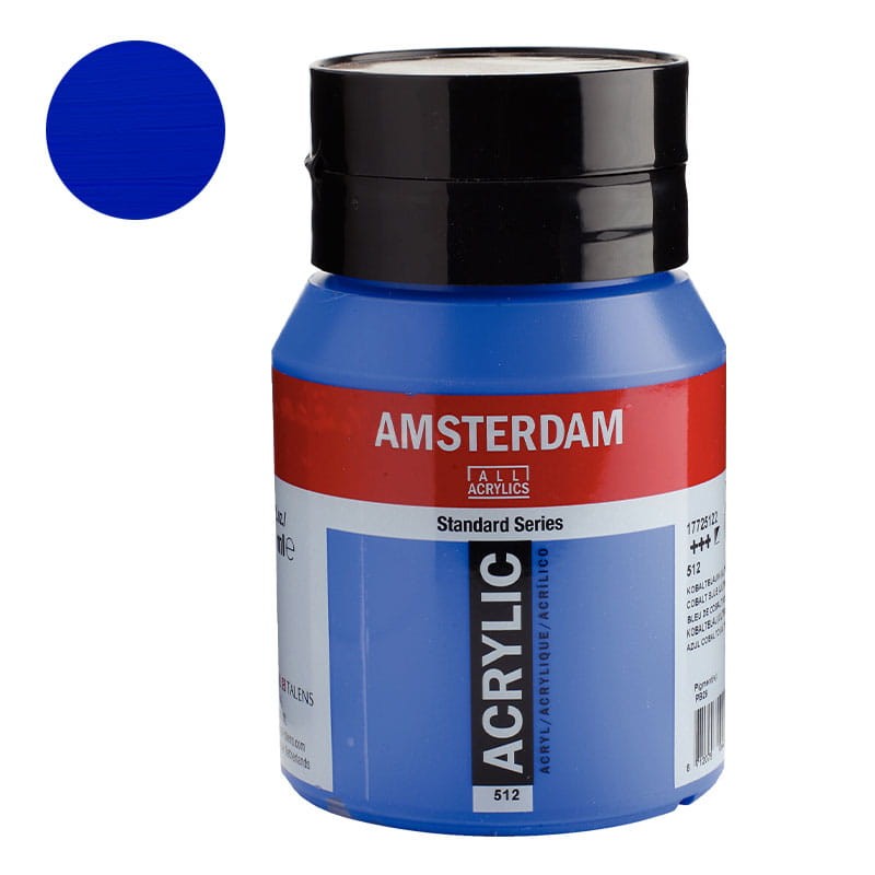 Farba akrylowa Amsterdam Acrylic - 500 ml - 512 Cobalt Blue Ultramarine