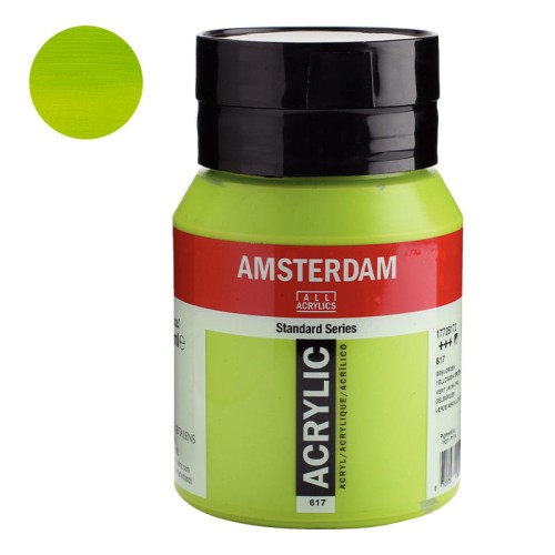 Farba akrylowa Amsterdam Acrylic 500 ml - 617 Yellowish Green