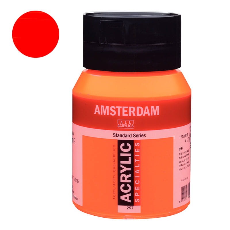 Farba akrylowa Amsterdam Acrylic 500 ml - 257 Reflex Orange