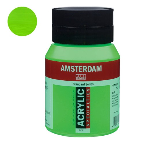 Farba akrylowa Amsterdam Acrylic 500 ml - 672 Reflex Green