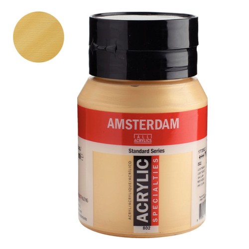 Farba akrylowa Amsterdam Acrylic 500 ml - 802 Light Gold