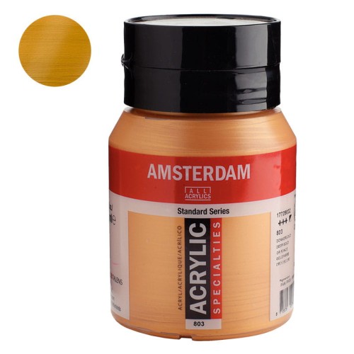 Farba akrylowa Amsterdam Acrylic 500 ml - 803 Deep Gold