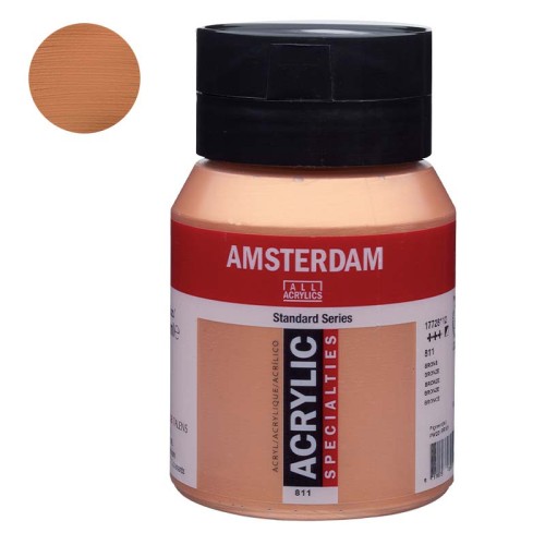 Farba akrylowa Amsterdam Acrylic 500 ml - 811 Bronze
