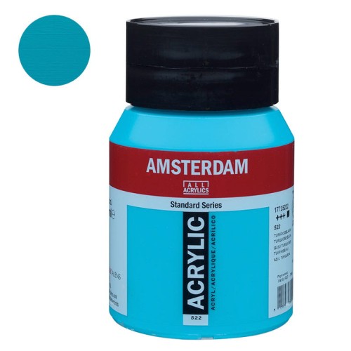 Farba akrylowa Amsterdam Acrylic 500 ml - 522 Turquoise Blue