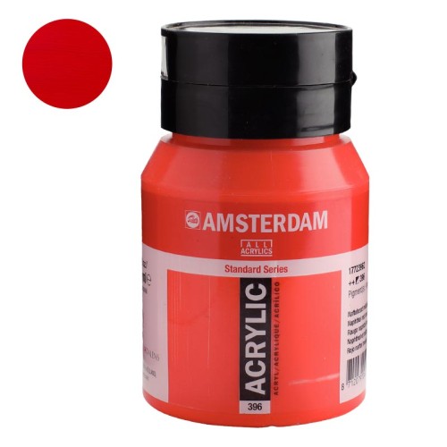 Farba akrylowa Amsterdam Acrylic 500 ml - 396 Naph Red Med
